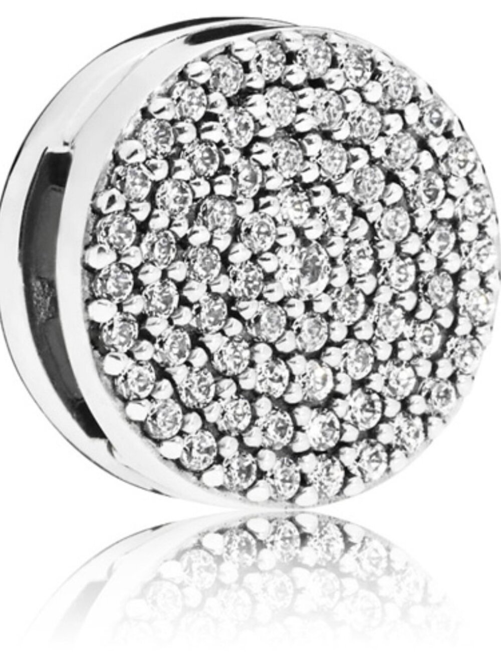 PANDORA Reflexions Silver Dazzling Elegance Authentic Clear Zirconia Pave Dazzle